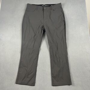 Eddie Bauer Mens 40X30 Gray Adventure Trek Cargo Outdoor Nylon Hiking Pants